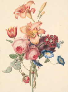 peinture fleurs abstraites