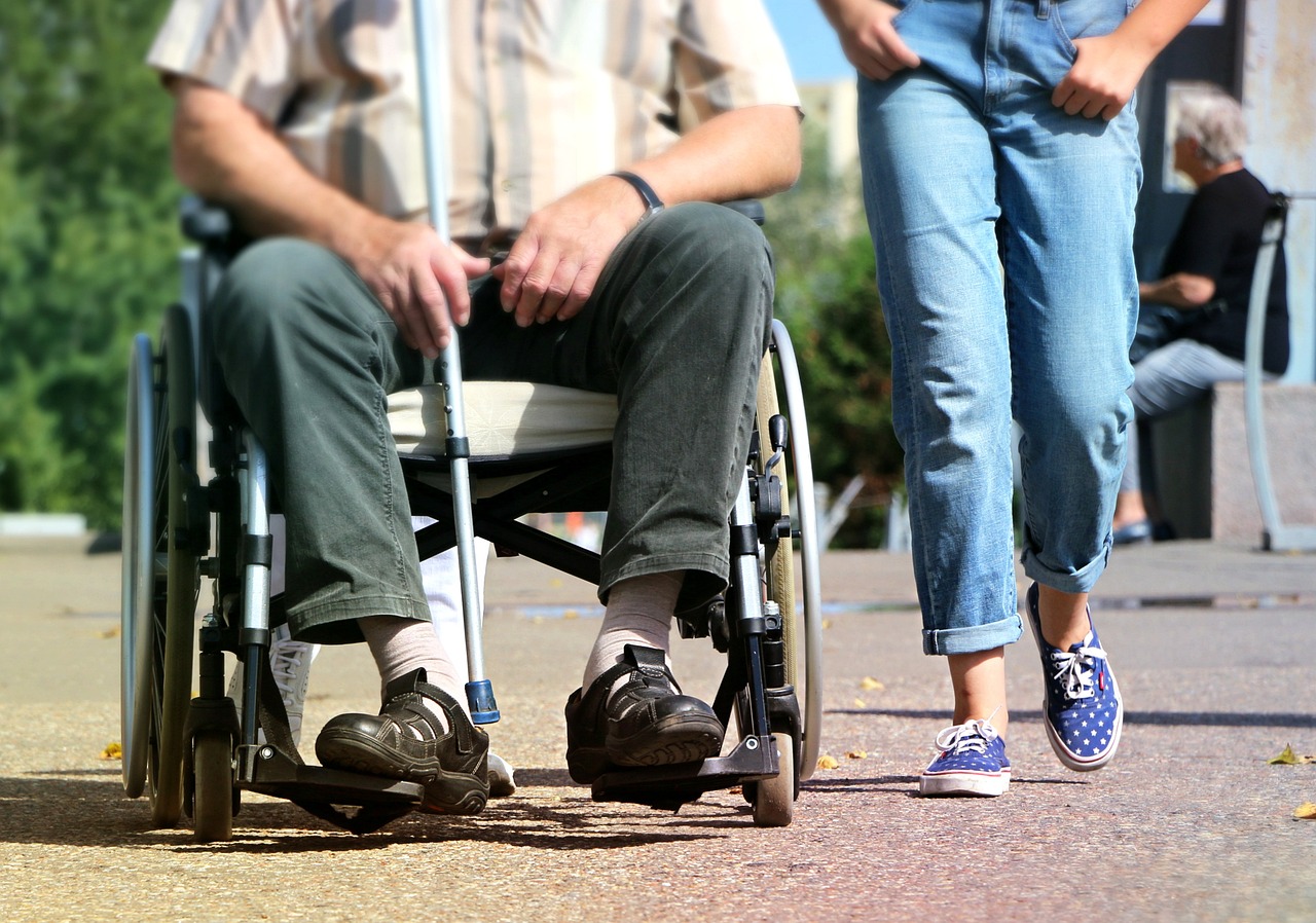 Une personne handicapée