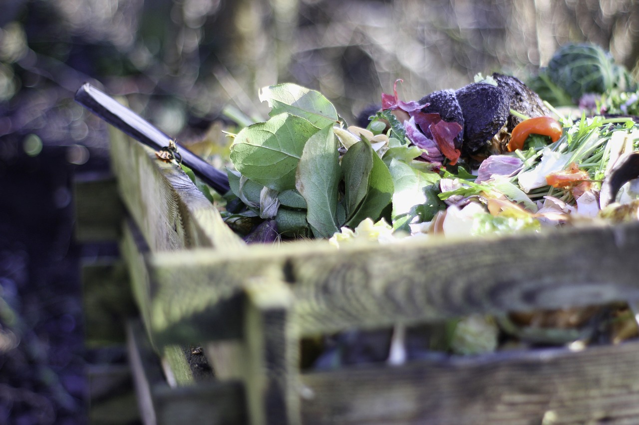 Des déchets de jardin