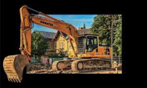 mini pelle engin chantier